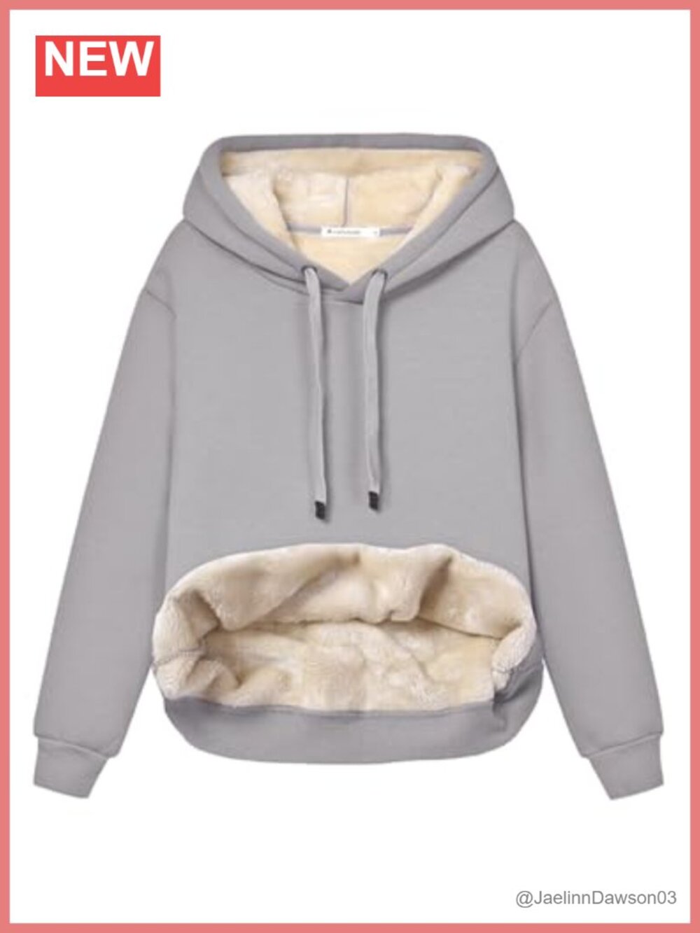 Women's Sherpa Lined Fleece Pullover Hooded Sweatshirt Warm Winter Hoodie